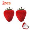 Velvet Strawberry Ring Box Cute Gift Box for Women Wedding Ring Display Multiple Rings Storage Engagement Proposal Birthday