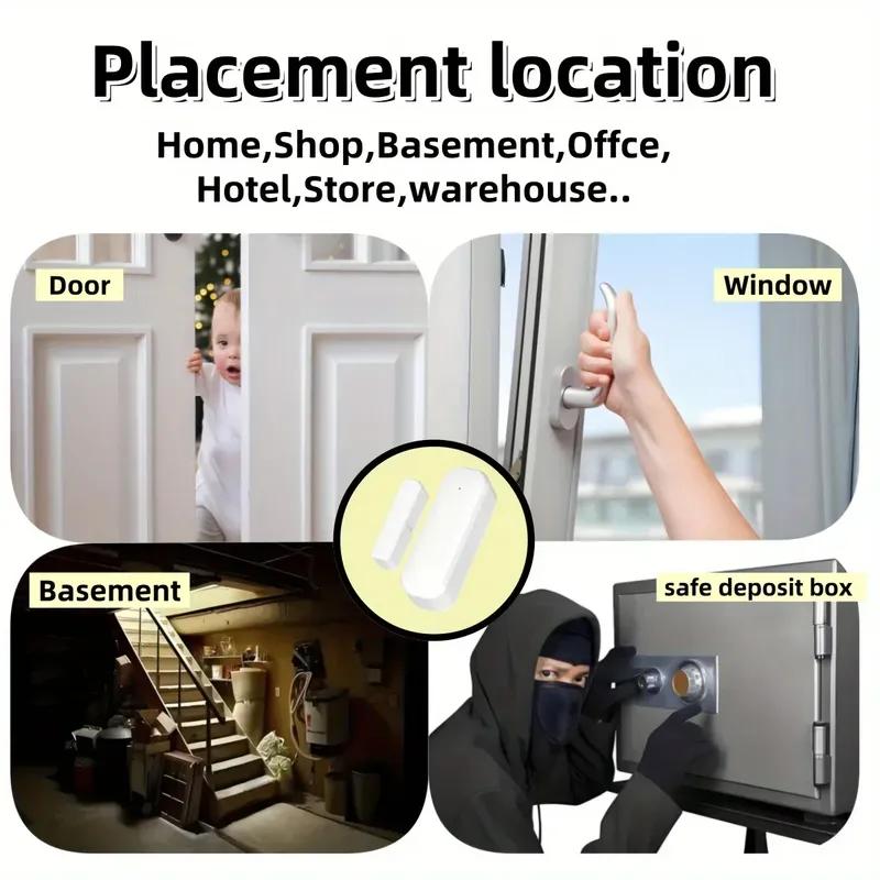Tuya Zigbee Door Sensor Window Contact Sensor Open Closed Detector Smart Home Alarm Security Protection Work with Smart Life