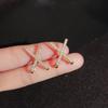 Frische Diamantbesetzte Buchstabe X Stecker-Ohrringe Trendige Einfache Temperamentvolle High-End-Ohrringe Leichte Luxus-Ohrringe