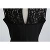 Blue Lace Patchwork Summer Women Elegant Vintage Party Dress Casual Office Ladies Dress