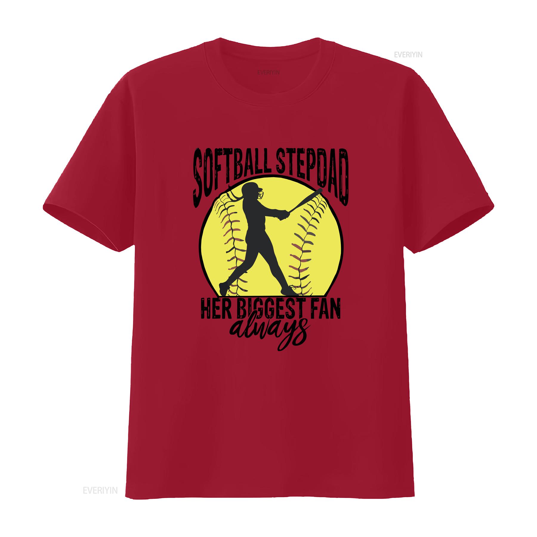 

Softball stepdad shirt vintage cheer dad birthday presents for men sports funny fathers day t mens vintage Washed Stylish S