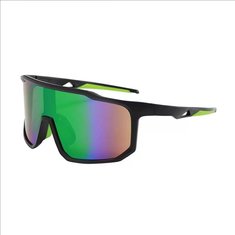 

Outdoor Sports Retro Goggles With Large Frames For Cycling, Fashionable Mountaineering And Skiing Sun Glasses 66310 зелений