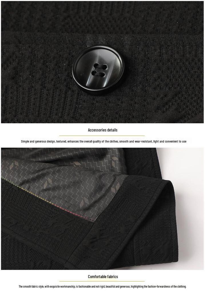 2025 Winter Solid Color Lapel Short Jacket for Men: New Business Casual Coat