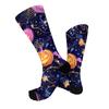 Unisex Breathable Mid-Calf Socks Halloween Print Comfortable Stretchy Crew Socks Suitable for Everyday Wear and Seasonal Use