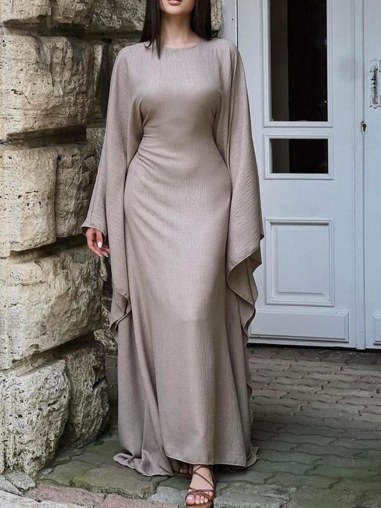 Kai Kuo Elegant Long-Sleeved European & American Fashion Dress for Women 2025 Autumn/Winter