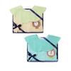 7 Point Horse Romper + Bib Set Yellow + Mint A11106d1 2 Piece Set
