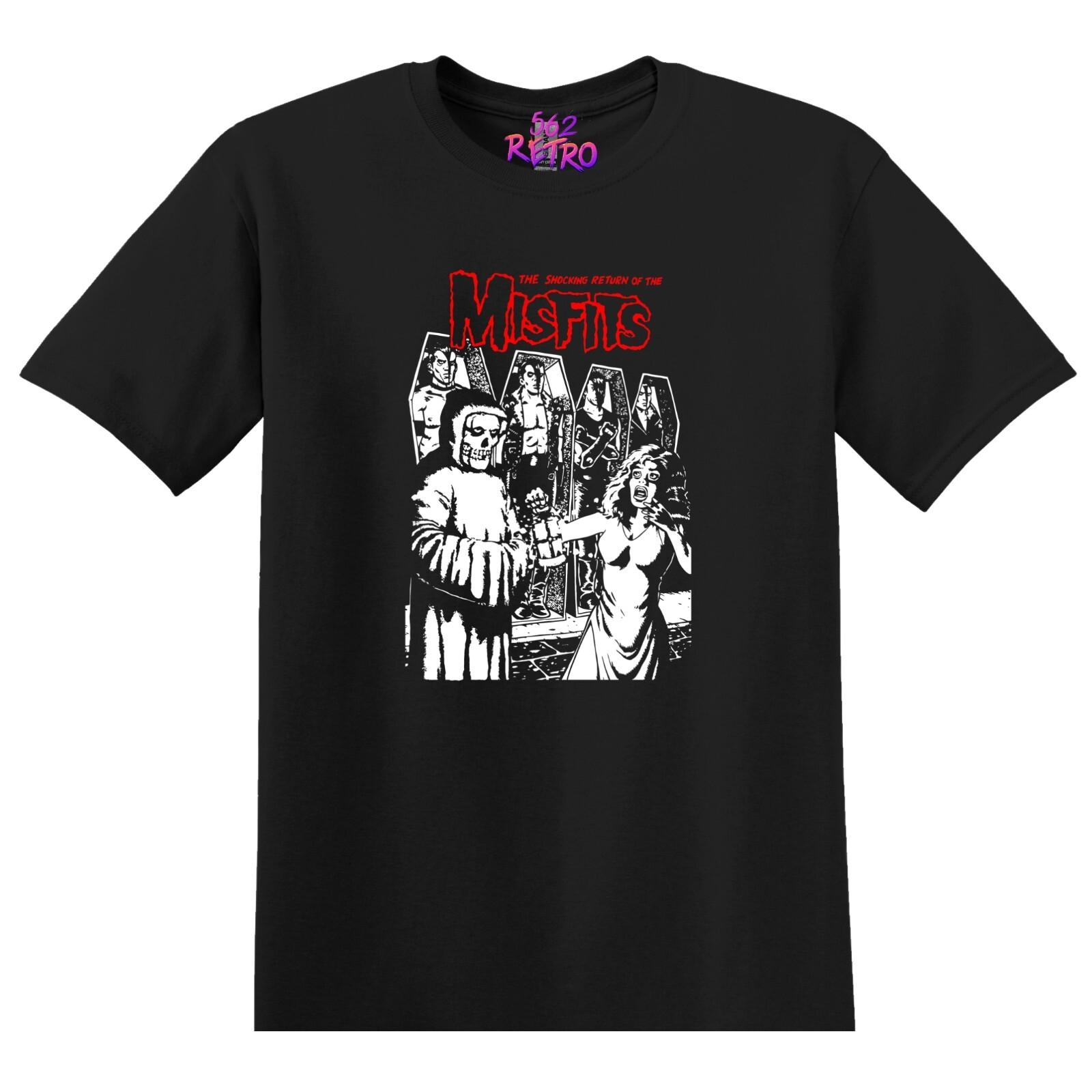 The Shocking Return Of The Misfits Punk, Rock, Band T-Shirt Black S-3XL Misfits L