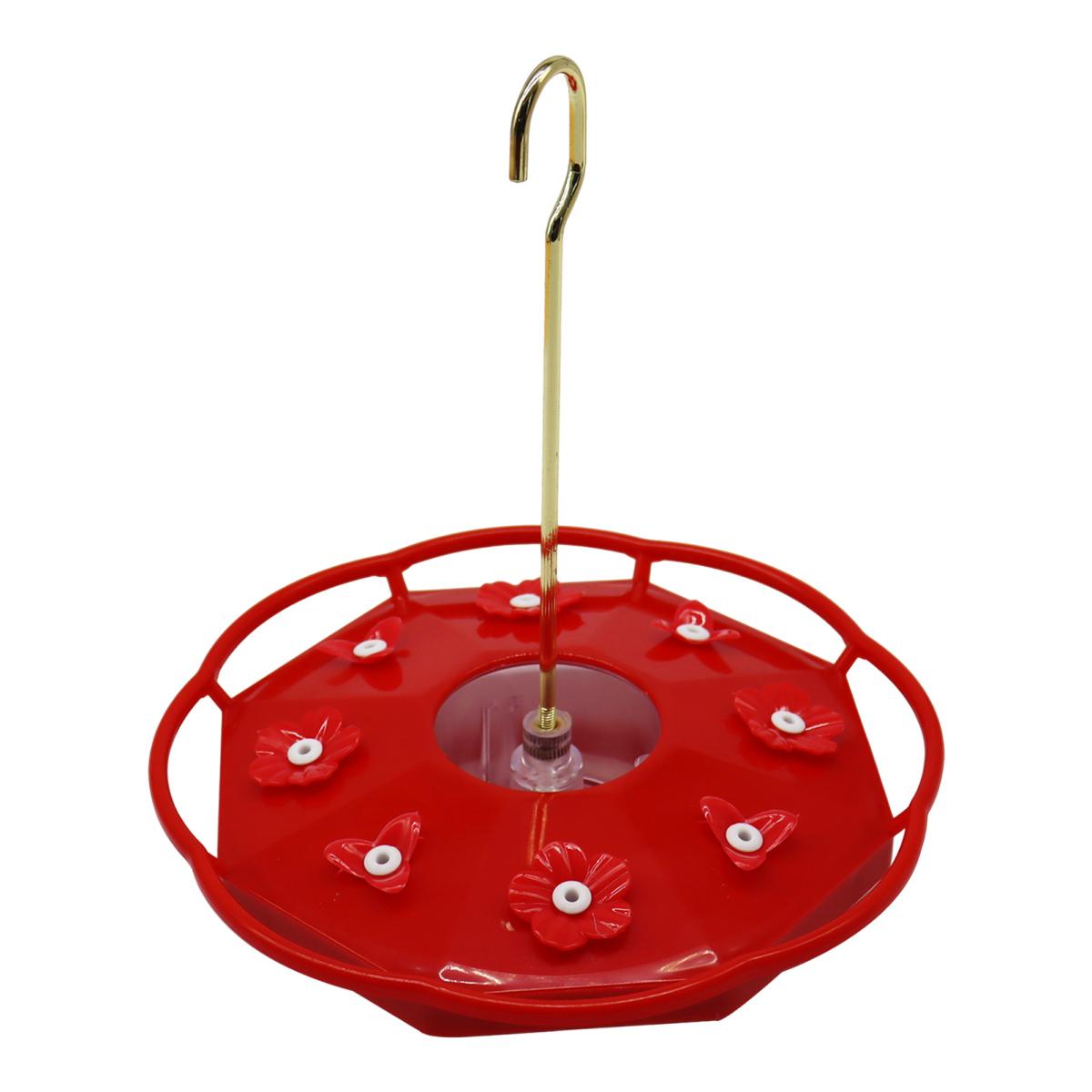 

Кормушка для колибри Yousheng 600 мл, подвесная кормушка для диких птиц с 8 отверстиями для кормления цветов и насестом для декора сада, патио, заднего двора C