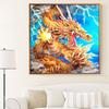 Diamond Mosaic Cross Stitch Kits "Golden Chinese Dragon" Full Diamond Embroidery Home Decoration