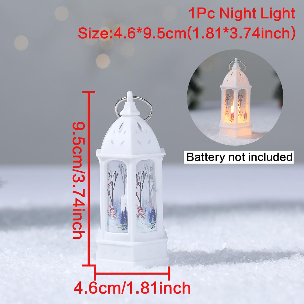 Christmas Lantern Light Ornament Merry Christmas Decorations for Home 2025 Navidad Christmas Tree Decor Xmas Gift New Year 2025