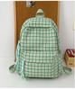 Schoolbag plaid backpack new high value small fresh schoolbag girls ins Korean version of junior high school students sweet backpack