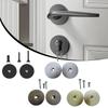 Steel Door Hole Filler Plate with Screw for Cabinet Bedroom Sliding Door Accessory Home Commercial