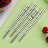 Ru Han Cartoon Anti-slip Kids' Stainless Steel Chopsticks