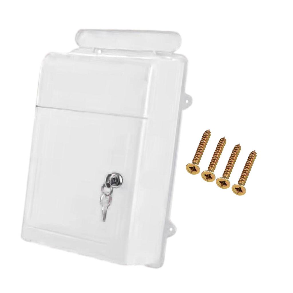 Nástěnná schránka Široký otvor s klíčem se zámkem Uzamykatelná schránka na poštu Schránka na návrhy pro noviny dopisy karty škola kancelář