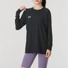 Under Armour Quick-Dry Breathable Moisture-Wicking Long Sleeve T-Shirt Unisex tops Black 24600601-001