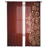 Flowers Branches Texture Abstract Tulle Window Curtains Living Room Organza Sheer Voile Curtain Bedroom Kitchen Home Decor Drape