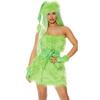 Costum monstru de Halloween cu păr verde, costum monstru hoț de Crăciun, Mao Mao Grinch joacă uniforma