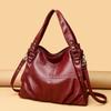 3 Layers Large Capacity Handbag Vintage Women Tote Bag Soft Leather Luxury Handbags Designer Bag