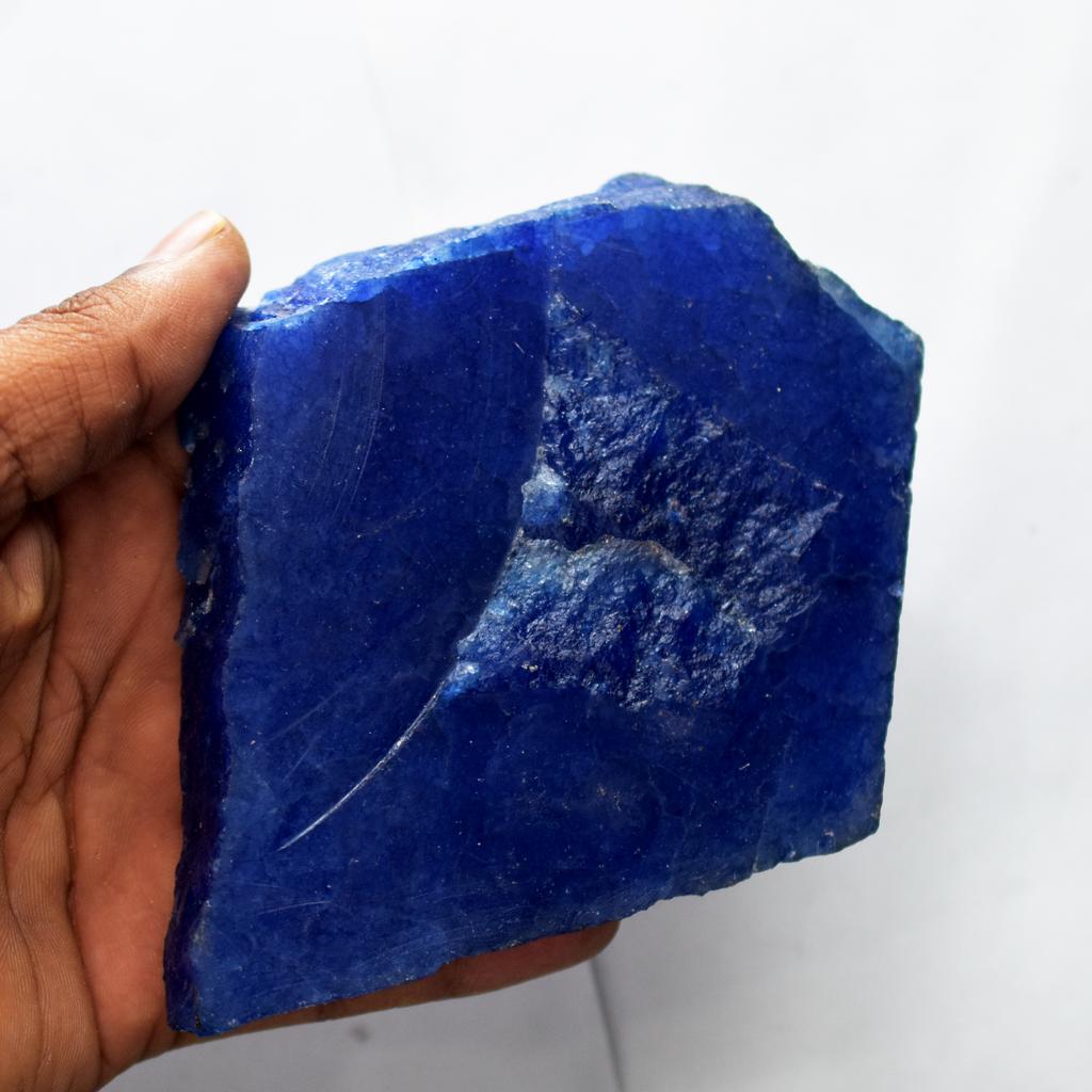 Natural Blue Sapphire Loose Gemstone Uncut Rough 1468.ct for Craft September Birthday Birthstone