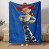 1 szt., Kocyk Toy Story Jessie Kowbojka Miękki i Przytulny Koc do Wystroju Domu, Pokrowiec na Kanapę, Użytek Zewnętrzny, Podróż