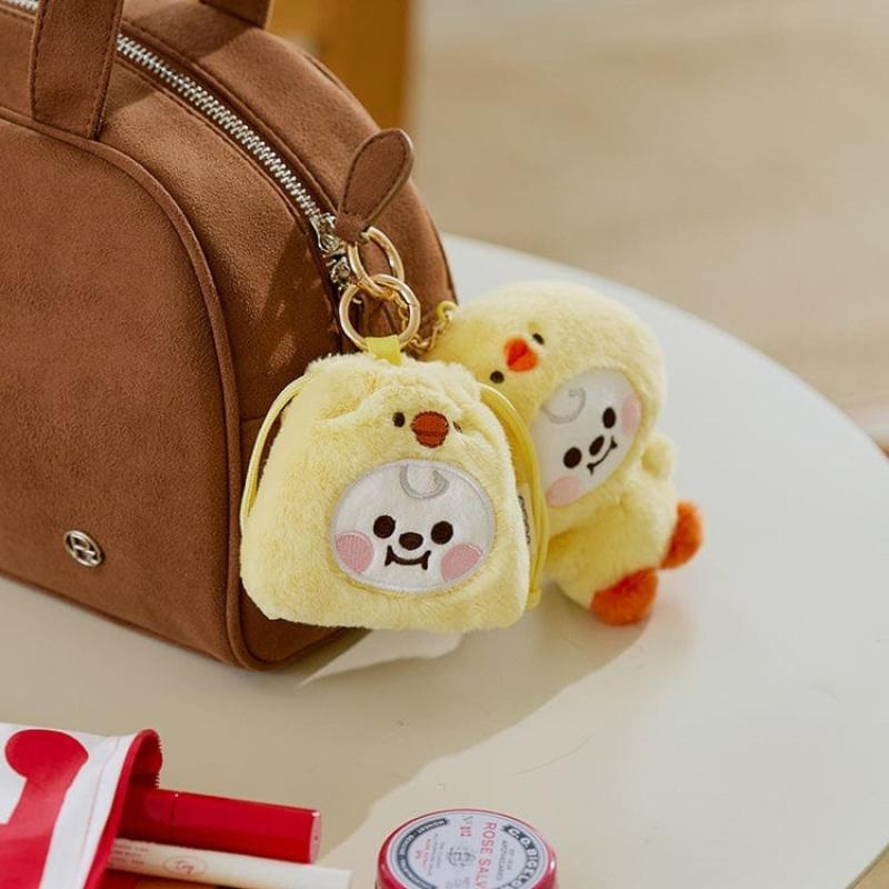Bt21 Anime Bábätko Zvieratko Séria Plyšová Bábika Rj Cooky Plyšová Kľúčenka Roztomilá Kreslená Shooky Koya Dekorácia Prívesok na Tašku Darček