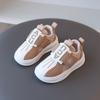 New autumn children's fashion sneakers, casual breathable soft-soled sports shoes, stylish versatile comfortable white shoes