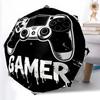 White Game Controller Printed Umbrella, Auto Open-Close 8-Rib Umbrella for Outdoor Adventures, Ideal Birthday Gift