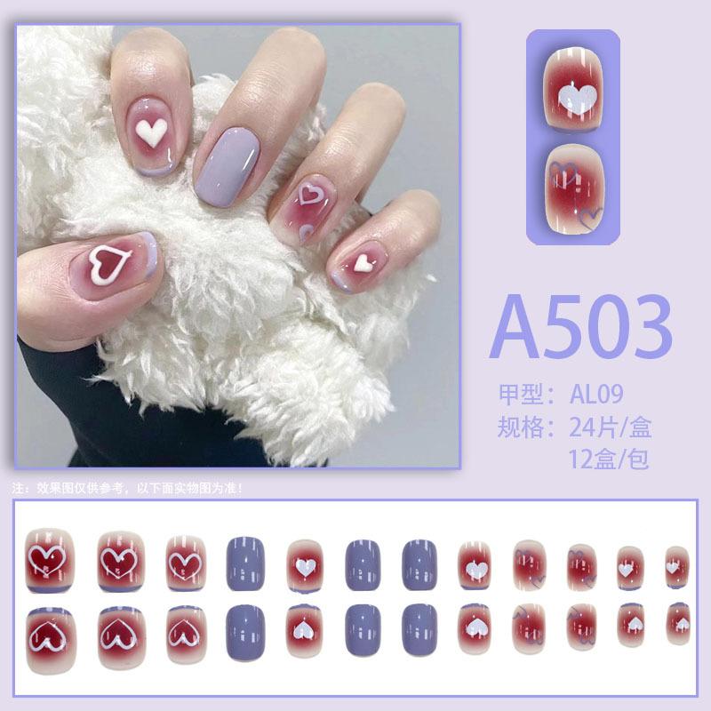 Manicure Sheet, Fake Nails, Finished Product, Simple Lemon Ice Style Manicure, Hair Change, Wearing Nails