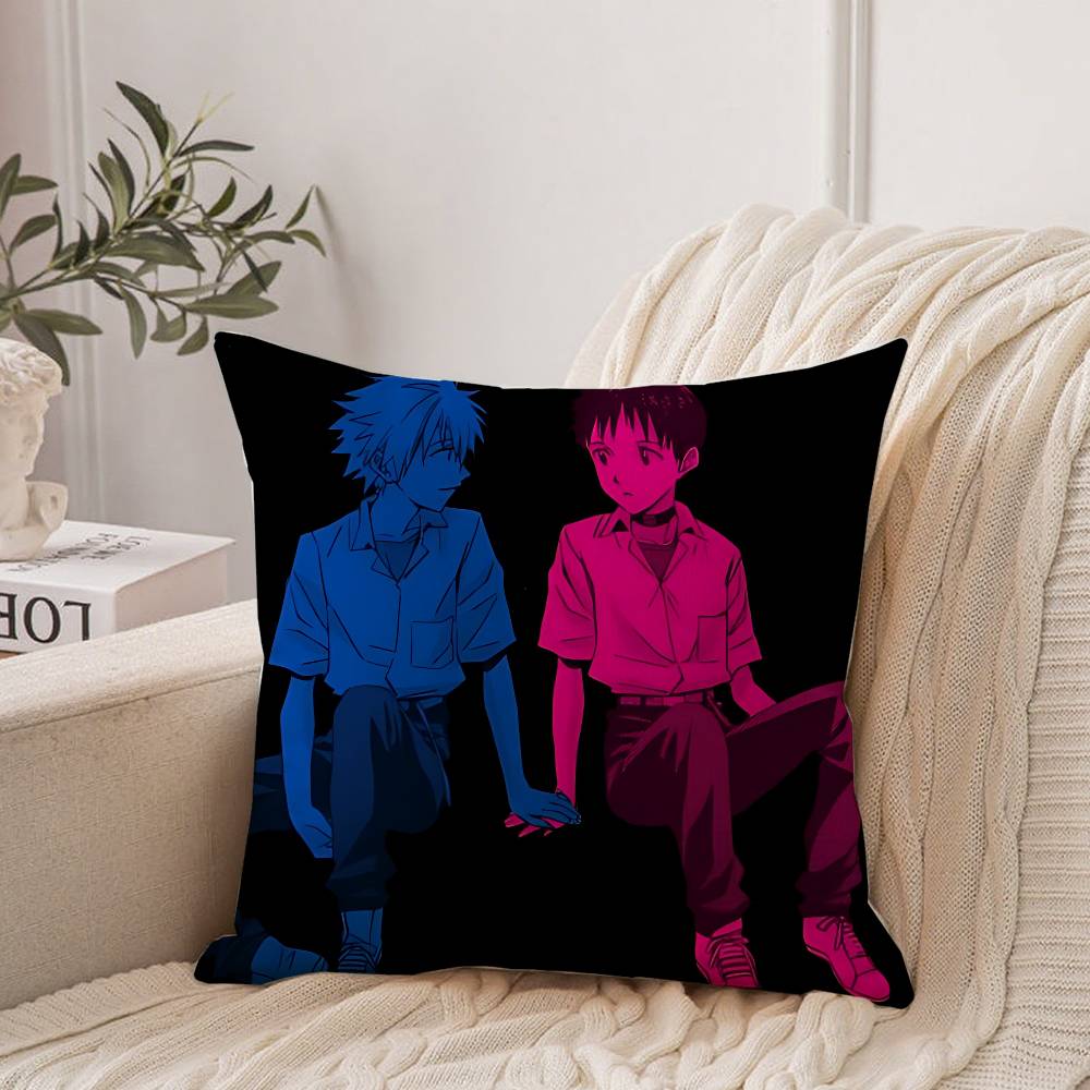 

T-tv Girl Anime D-Demon K-Kimetsu No Yaiba H-Hanako-kun Pillow Case Home Decor Throw For Sofa Bed Car Room Decor Gift Idea 12x12Inch