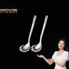 GEDO Ultra Thick Kitchen Spoon and Colander 28cm Length Hot Pot Parterner Well Polished Banquet Serving Spoons Soup Ladle