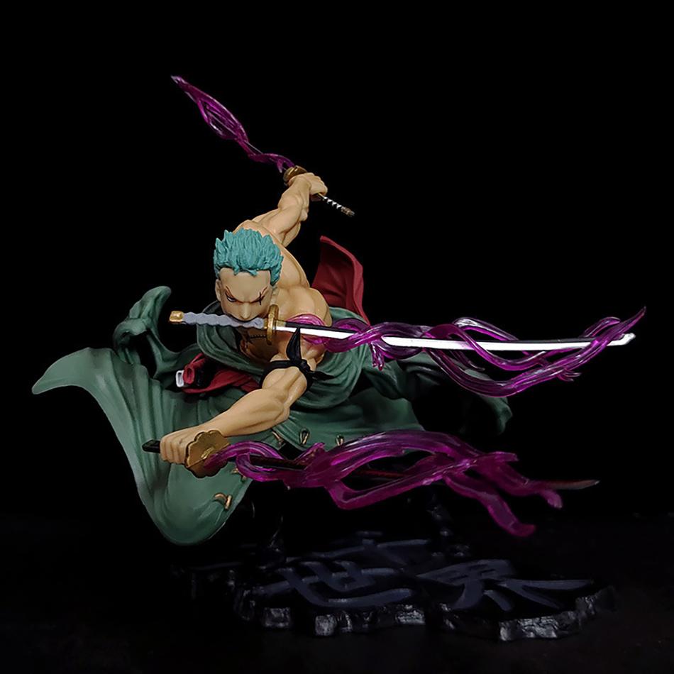 New One Piece Roronoa Zoro Anime Action Figure Sa-Maximum Manga Statue Desktop Decoration Collection Model Toy Kid Gift for Poseable Articulated Scale