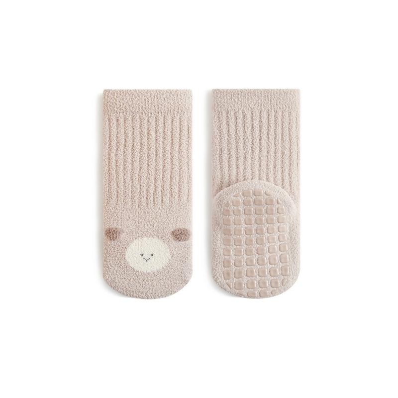 Winter New Thickened Warm Coral Fleece Baby Long Socks Newborn Kids Cute Warmer Knee Socks Girls Infant Boys Boneless Socks