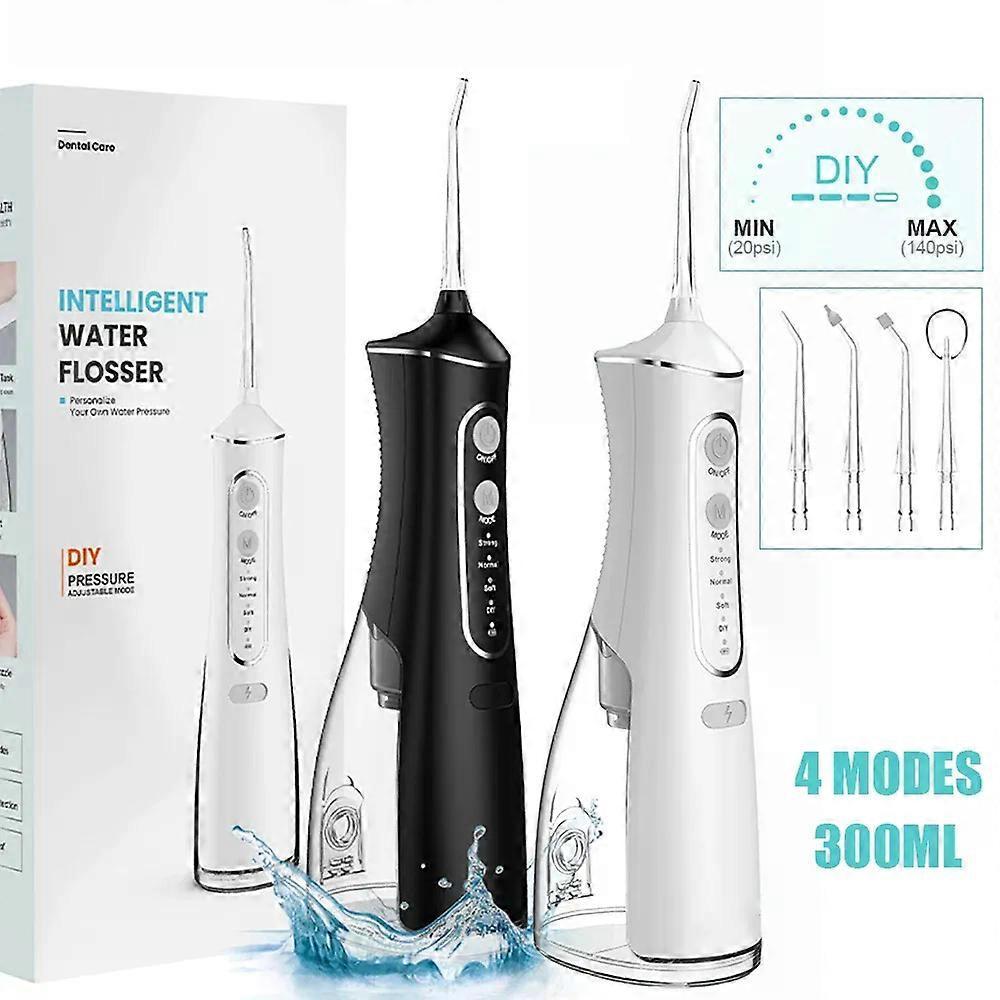 DIY Water High Pressure Dental Irrigator Water Flosser for Teeth Rinsing Dental Cleaning Bag Device 4 Modes IPX7 300ML Oral Jet