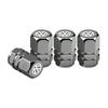 4Pcs Volkswagen Car Valve Stem Cover Metal Dustproof Cap For VW Atlas Jetta Touareg Variant Golf Polo GTI Taos Nivus Passat CC