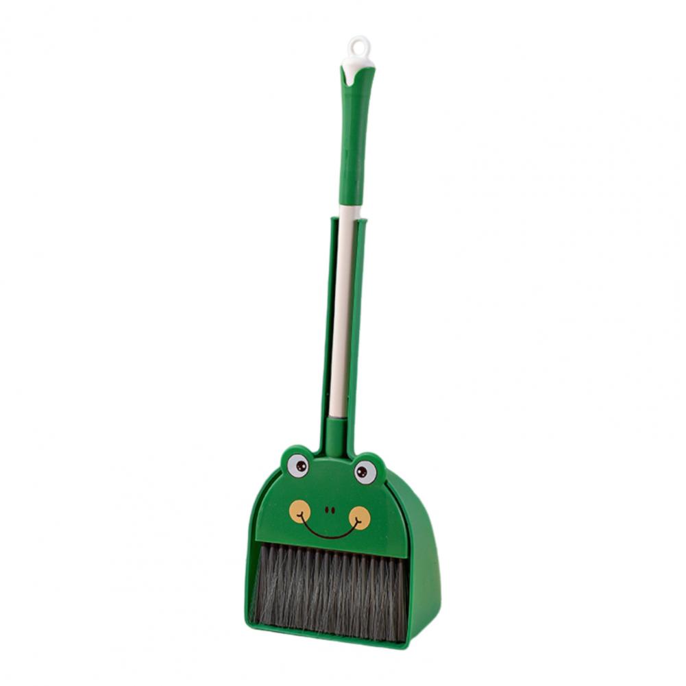 

54cm Kids Broom and Dustpan Set Cleaning Brush Cartoon Animal Shape Toddler Broom Dustpan Set Children Cleaning Toy Accessories