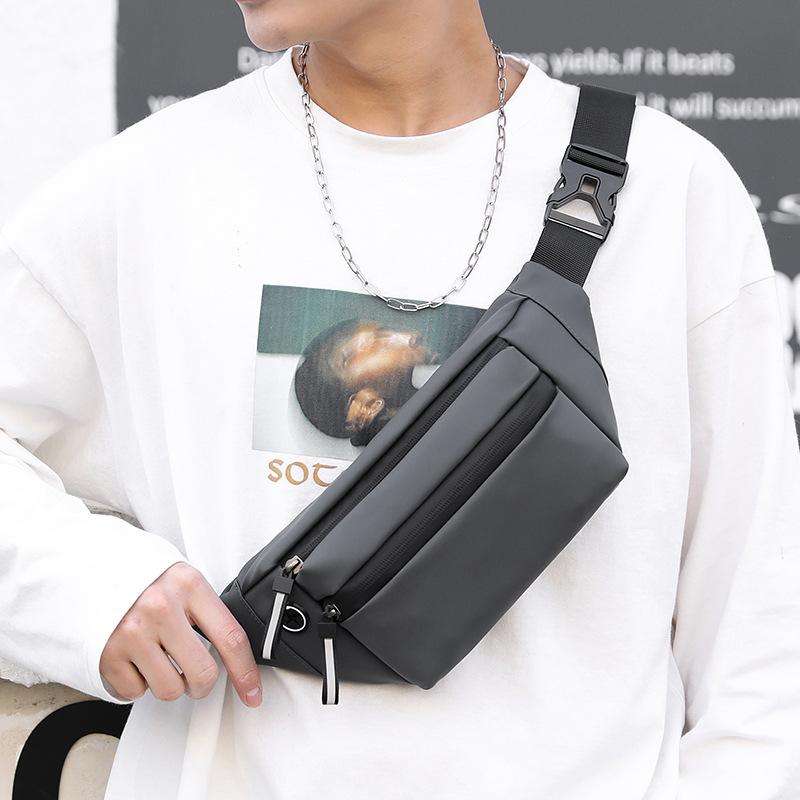 Men Waterproof Belt Bag Fashi Chest Pack Male Waterproof Waist Bag Outdoor Sports Fanny Pack Men's Travel Shoulder Bags