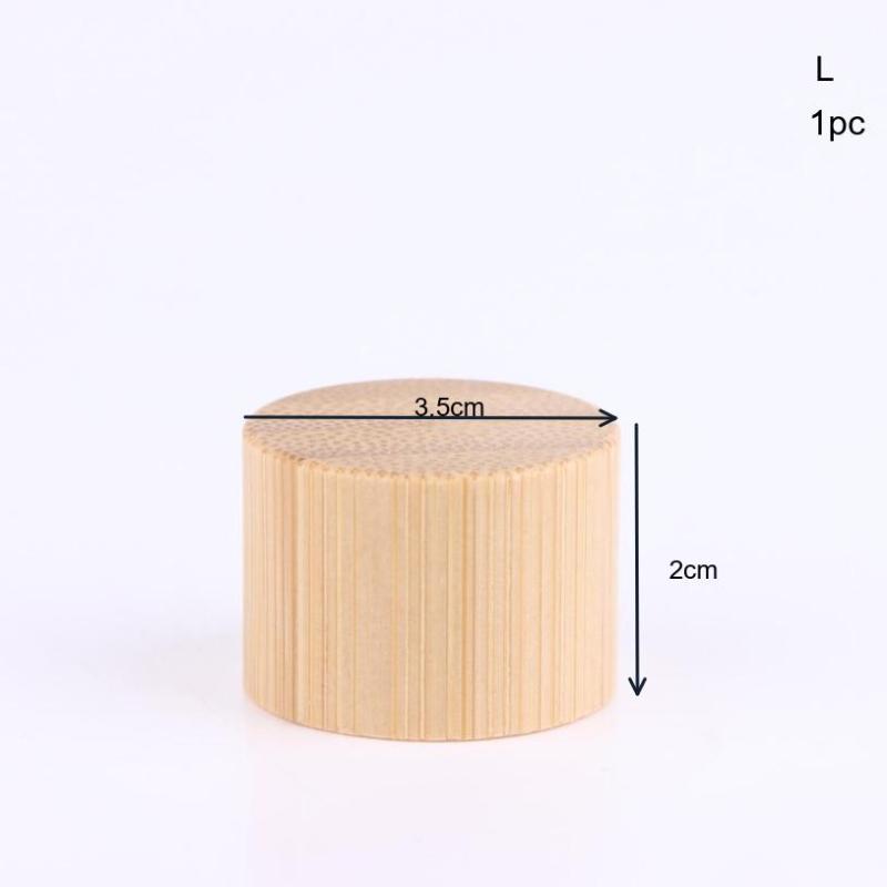 1/5 Pcs Eco-Friendly Screw Bamboo Bottle Caps With Reducer Replace Empty Bottle Caps With Drop Plug Real Bamboo Cover Screw Cap