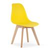 Kito Chair Yellow / Natural Legs X 3