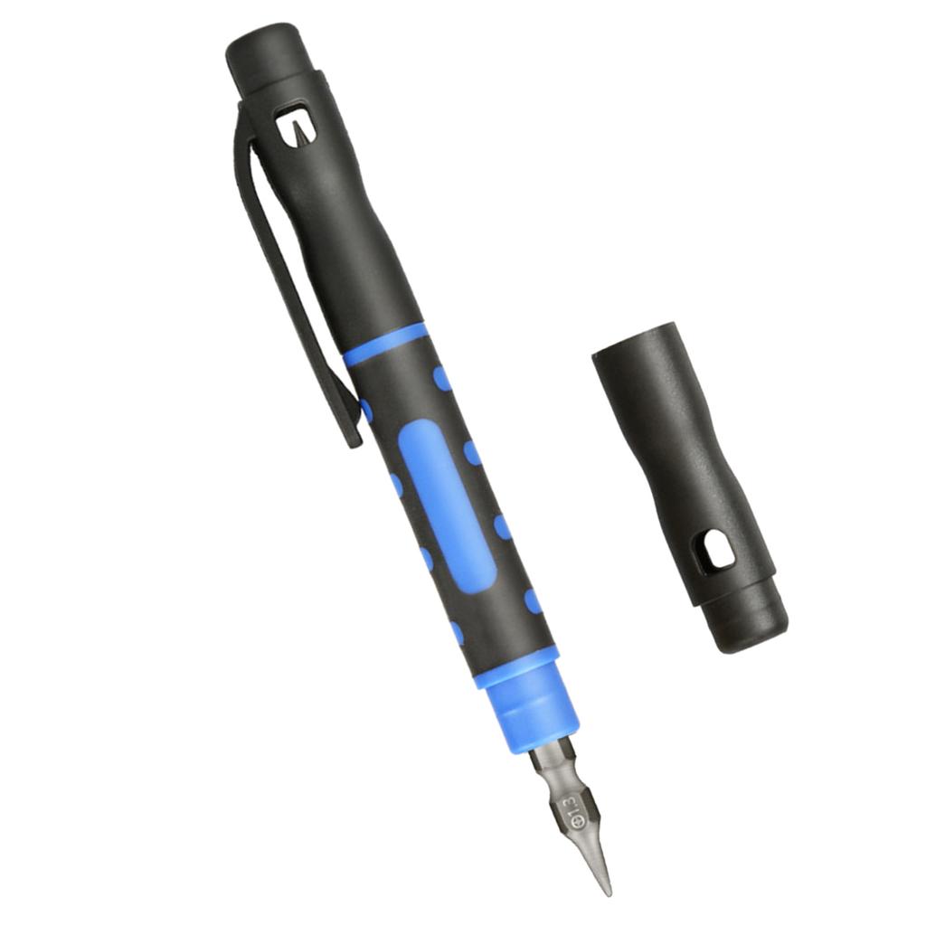 Kompakter 4-in-1 Schraubendreher Ergonomisches Design Stiftförmiger Doppelkopfschraubendreher für Heimwerker und professionelle Techniker