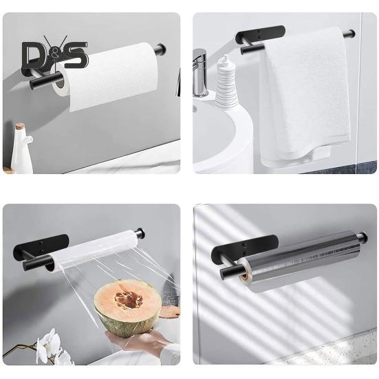 Suport pentru prosoape de hârtie montat pe perete rezistent la rugină Suport autoadeziv pentru prosoape de hârtie Organizator pentru hârtie