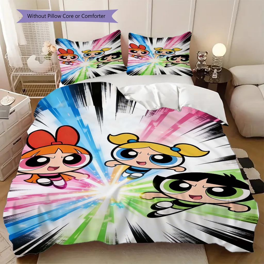 Copripiumino Morbido e Confortevole delle Superchicche, Set Biancheria da Letto per Bambini Regalo, Disponibile in Varie Misure LXR170