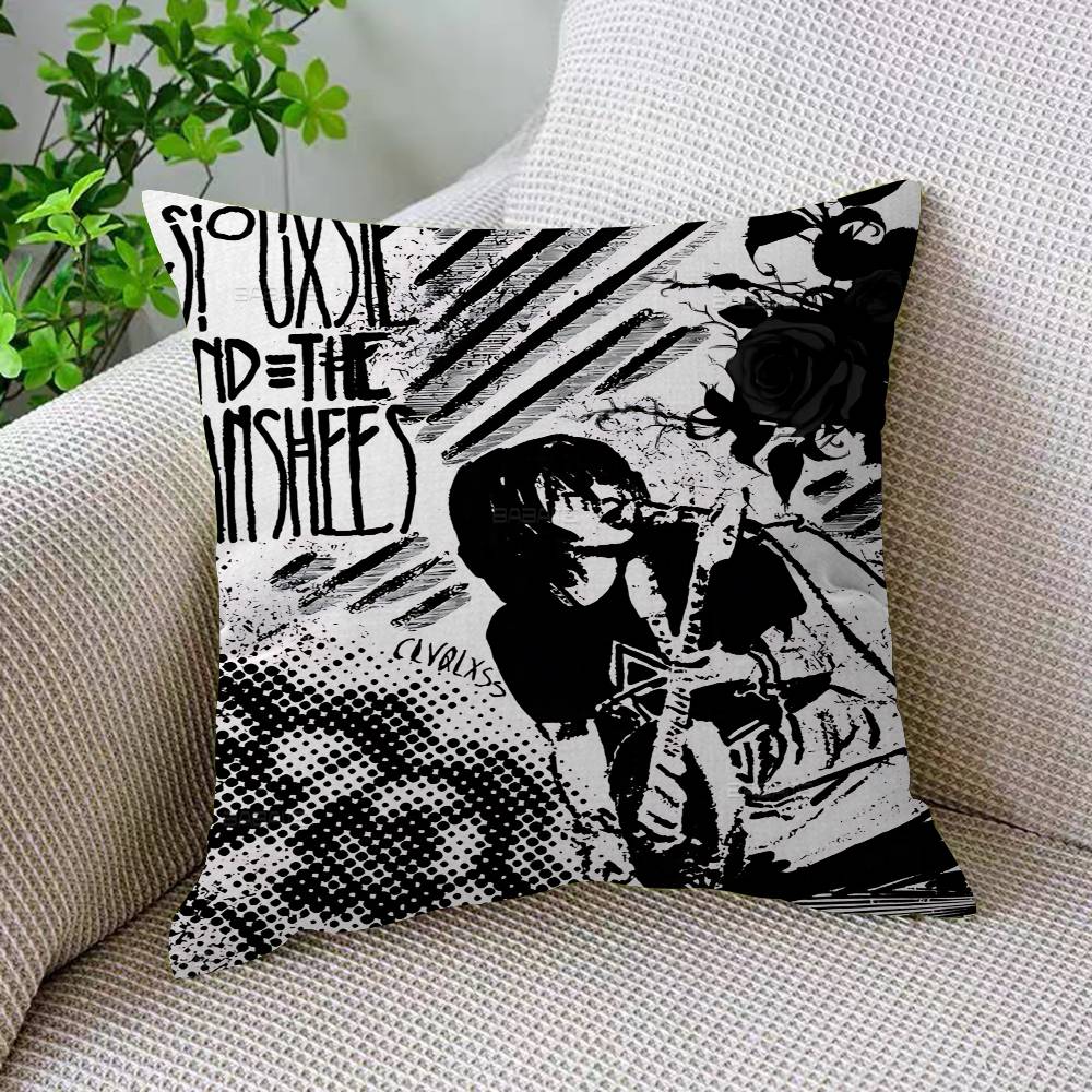 S-Siouxsie And The B-Banshees Cushion Cover Pillowcase Upholstery Sofa Throw Pillow Home Decor Pillowcas