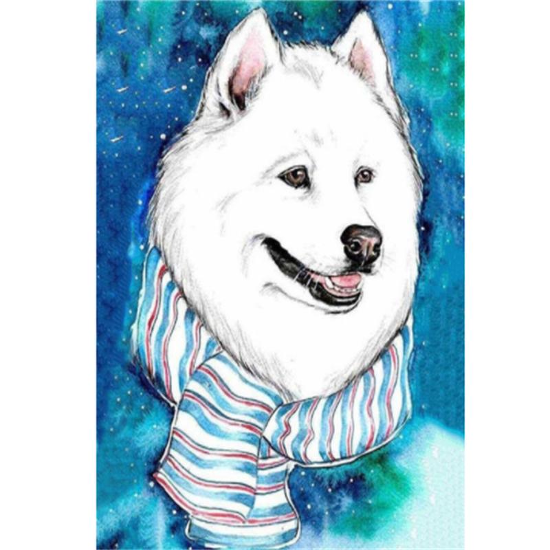 5D DIY Diamond Painting Cute Dogs Diamond Embroidery Cross Stitch Kit Full Rhinestone Mosaic Home Decor