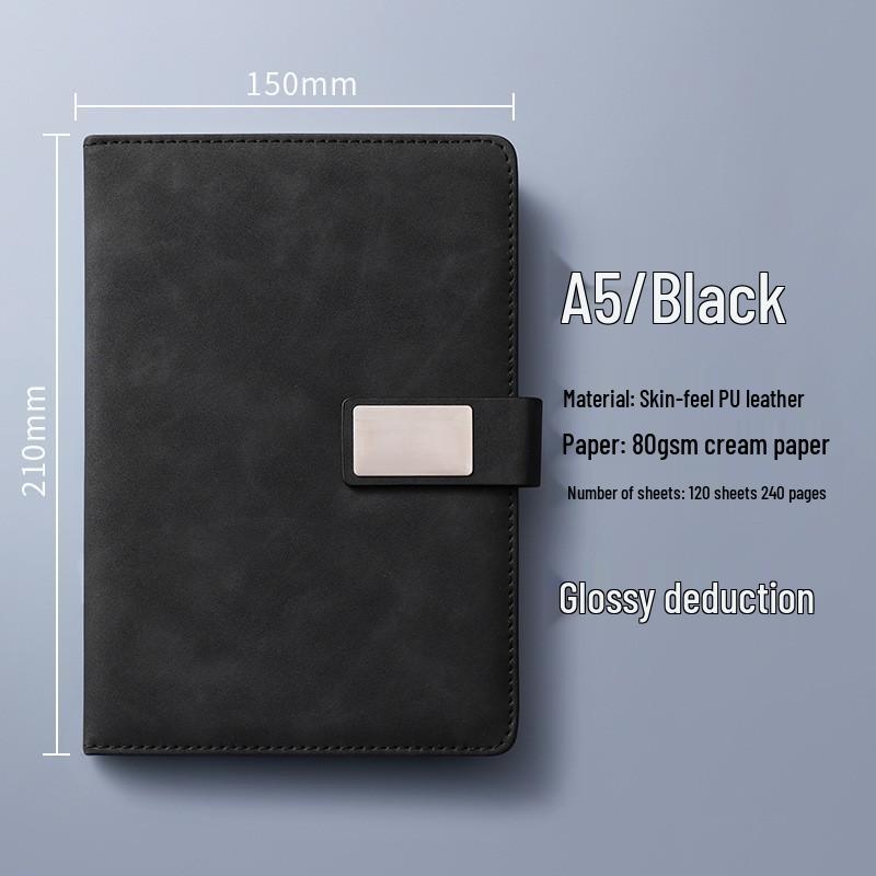 A4 Premium Leather Notebook for Business, Office, or Study - Customizable with Logo