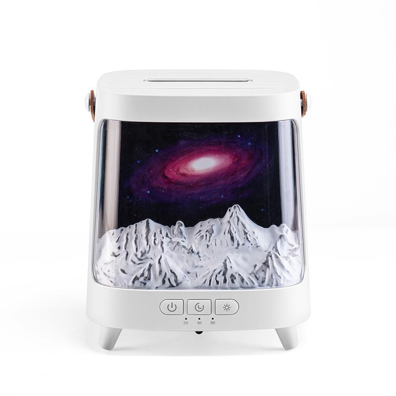2025 Galactic Aroma Diffuser: USB-Powered Seven-Color Flame Humidifier for Home