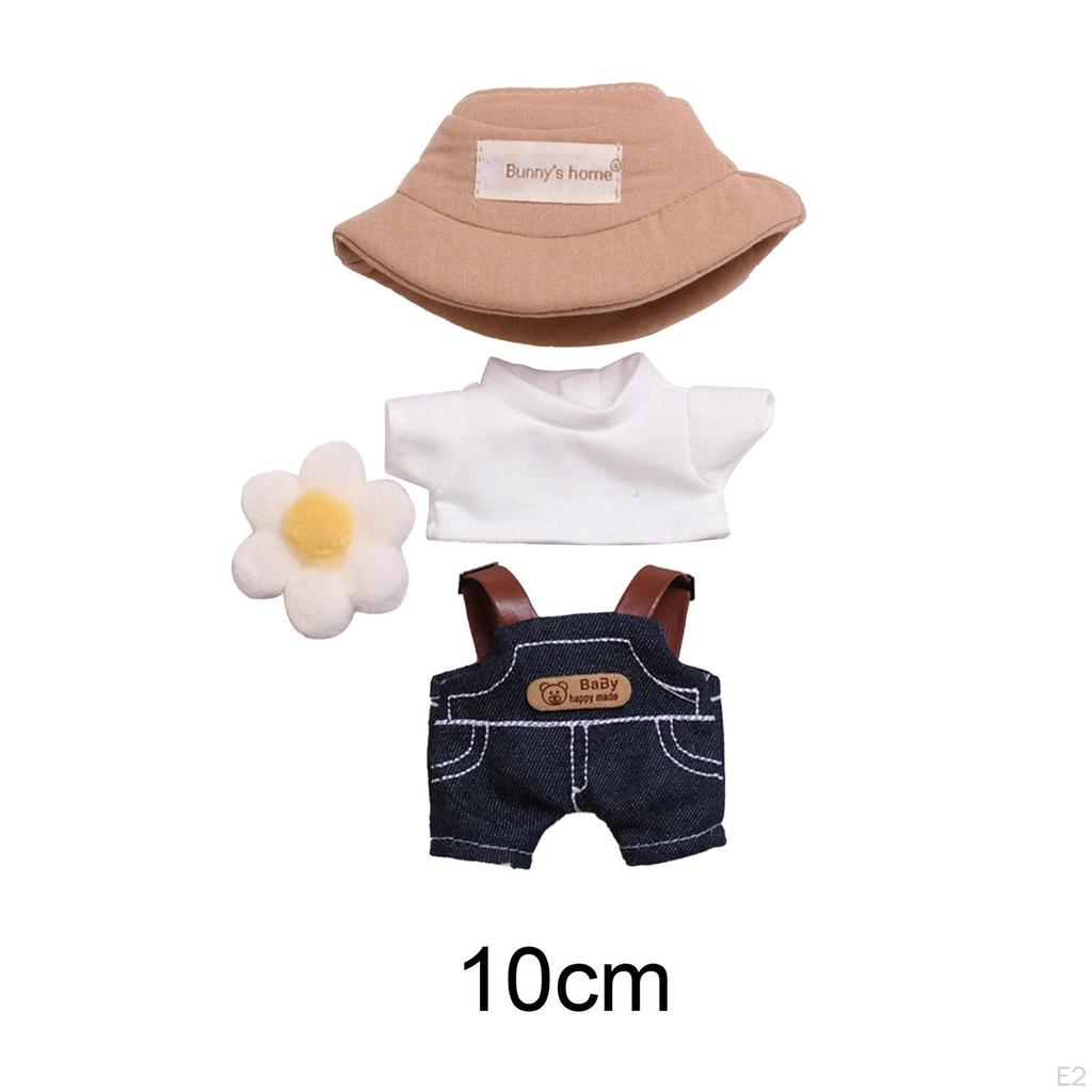 Plush Doll Clothes for 17cm Stylish Soft Photo Props Cute Outifits