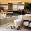 Portable Folding Toilet Stool Adjustable Height Bathroom Step Stool Non-Slip Shower Footstool