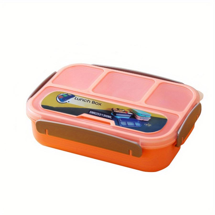 1PC Four Grid Format Lunch Box 1300ML Lunch Box For Students Sealed Leak Proof And Easy To Clean Student Bento Box