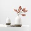 Manhattan Two-Color Ceramic Vase, High-End Flower Insert, Home Aromatherapy Bottle, Desktop Decoration Ornament