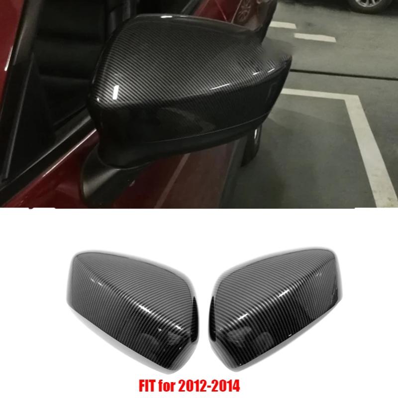 For Mazda CX-5 CX5 2012 -2014 2015 2016 2017- ABS Side Door Mirror Carbon Fiber Look Rear View Rearview Caps Trim Car Covers